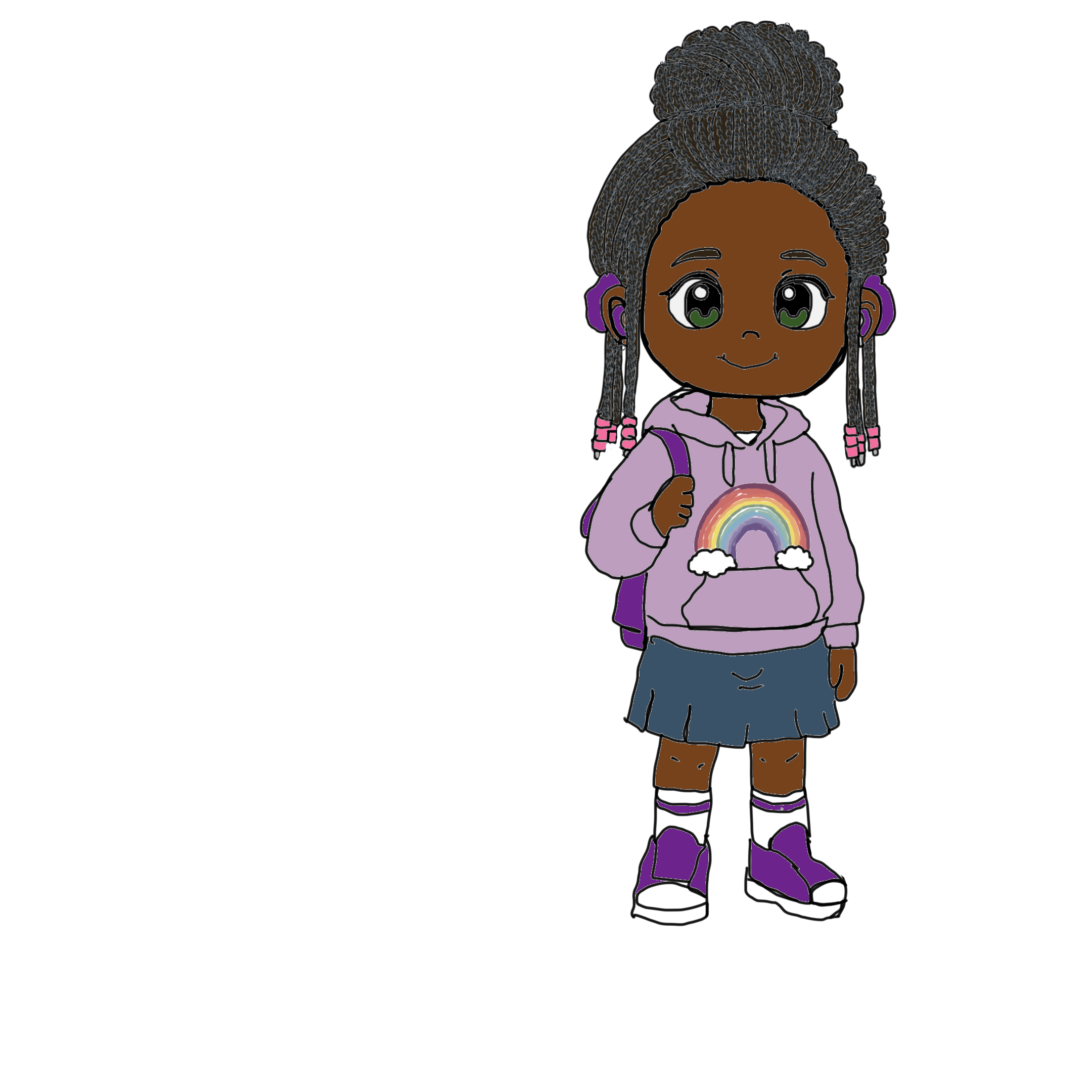 Precious in weekend clothes