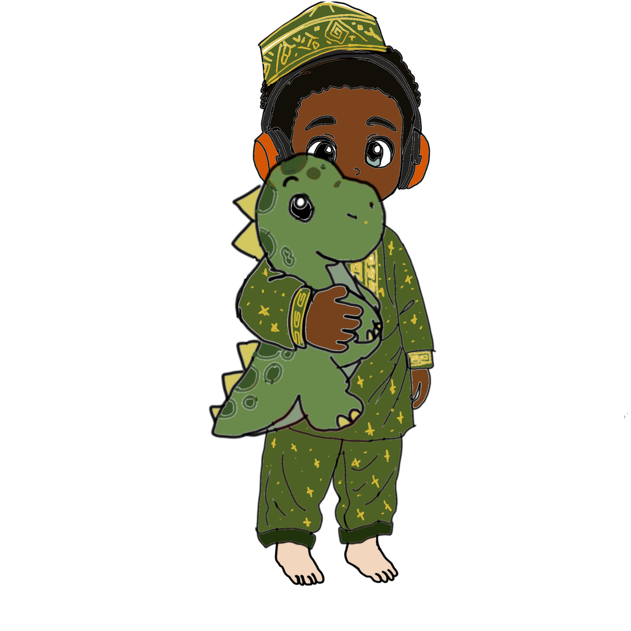 Samuel in traditional clothes