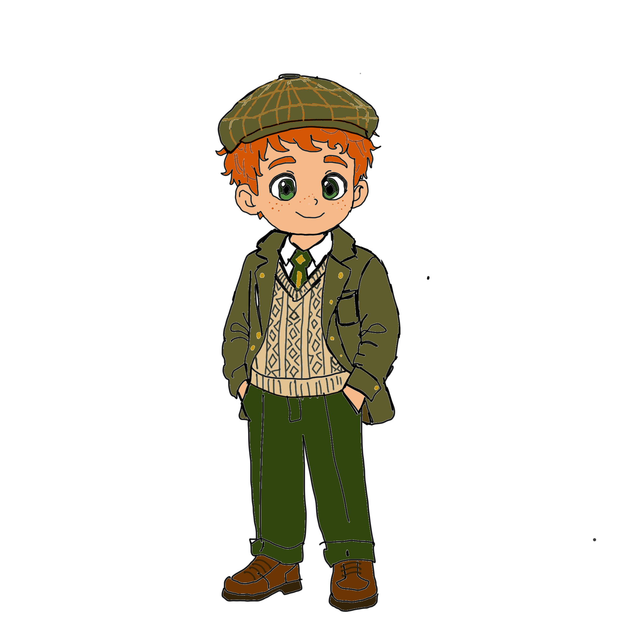 William in traditional clothes