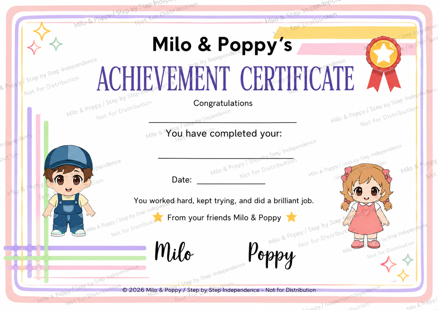 Certificate mockup